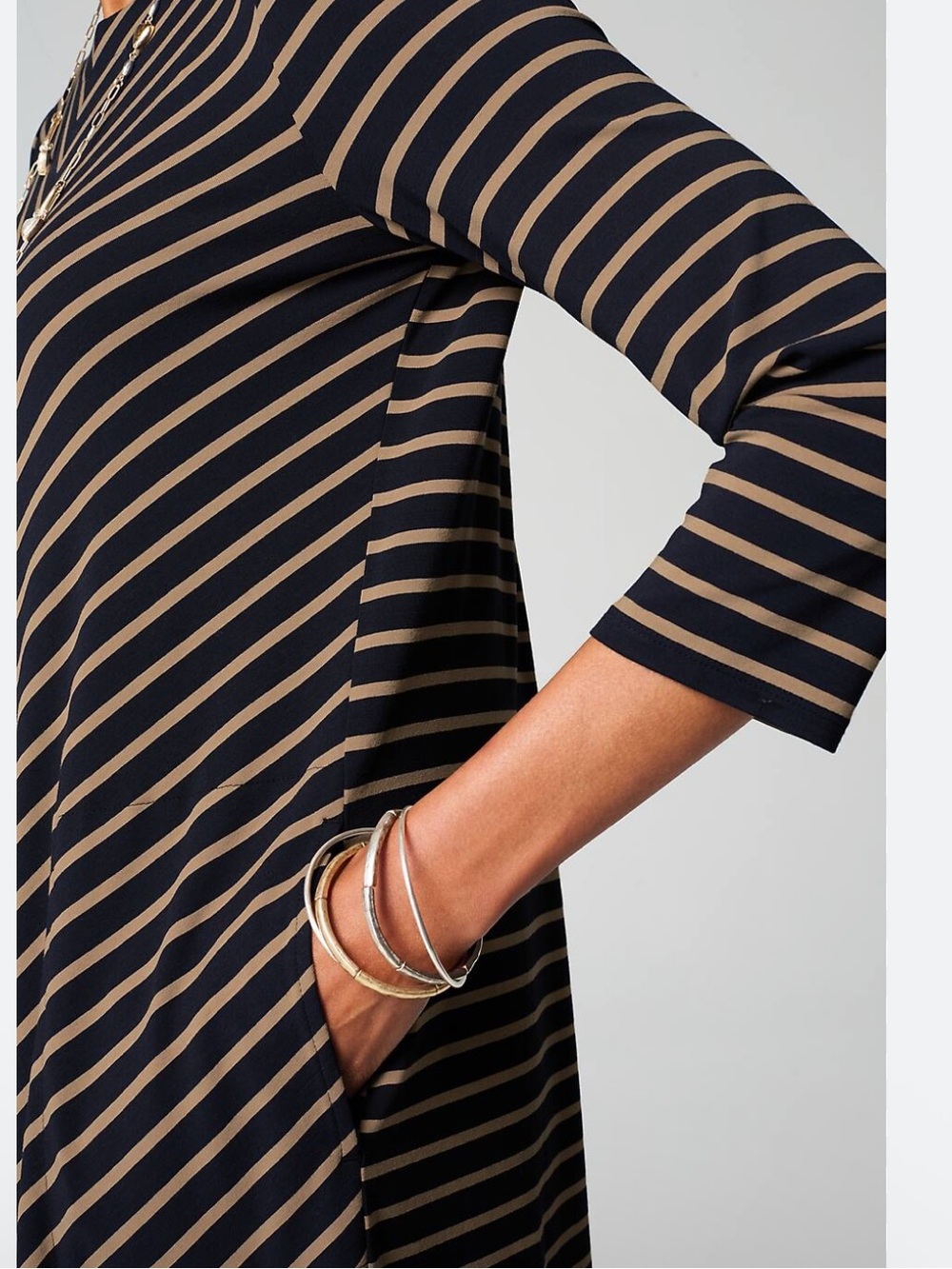 J.Jill Wearever Knit Pleat-Back Dress Size XL - Picture 3 of 11